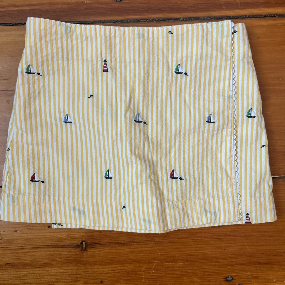 Seersucker Skort